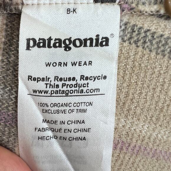 PATAGONIA Fjord Flannel Shirt Top Button-Down Long Sleeves Pockets Size 2 - Picture 10 of 12